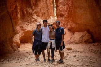 Happy Guests on Bryce and Zion Mountain Bike Tour with Escape Adventures