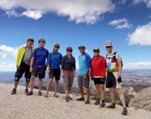 Escalante Mountain Bike Tours Happy Guests at the Viewpoint | Escape Adventures