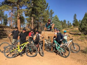 Pit stop during Escalante Mountain Bike Tours | Escape Adventures