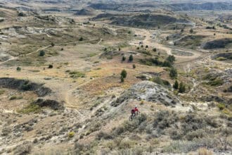 Rider North Dakota Maah Daah Hey Singletrack Mountain Bike Tour | Escape Adventures