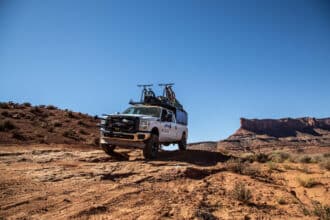 White Rim Mountain Bike Tours with Reliable Transportation Provided by Escape Adventures