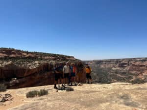 Happy Guests on Bears Ears Mountain Bike Tour by Escape Adventures