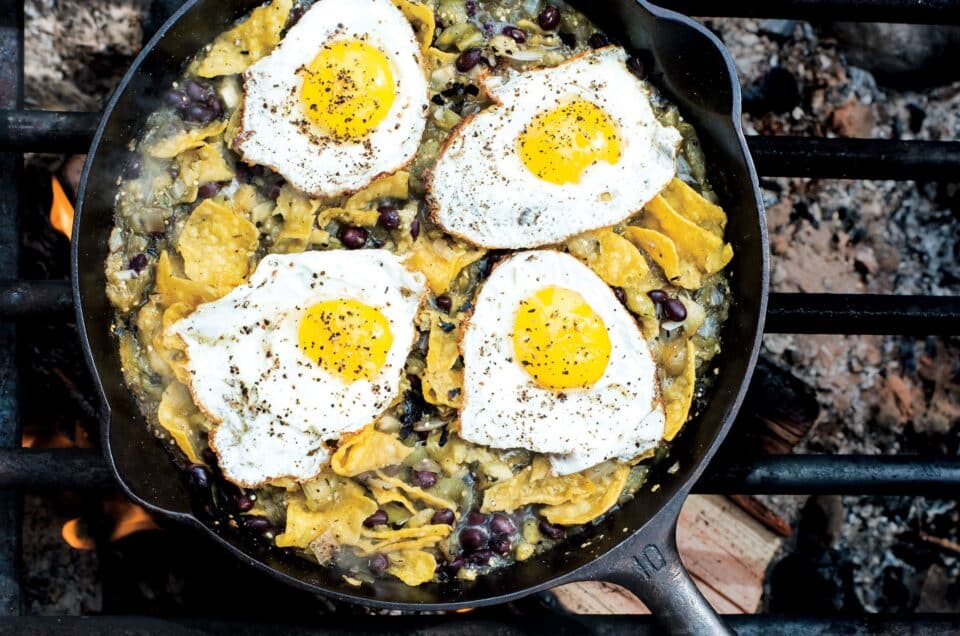 RECIPE: Chilaquiles with Tomatillo Salsa and Eggs