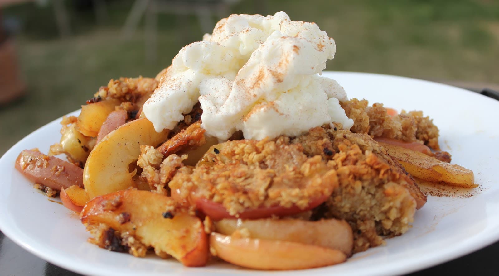Dutch Oven Apple Crisp - You have to try this one! - Girl Camper