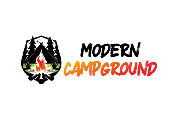 modern campground logo