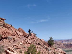 Challenging trail on Moab Mountain Biking Day Tours by Escape Adventures