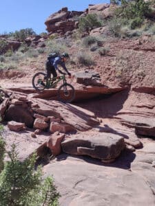Exciting trails on Moab Mountain Biking Day Tours led by experienced tour guides from Escape Adventures