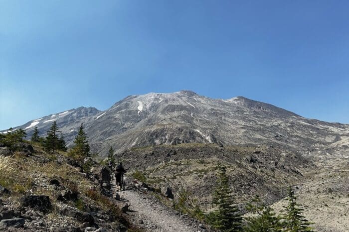 Mount St. Helens mountain biking