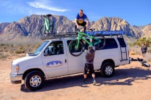 Red Rock Canyon Road Biking with Escape Adventures Transportation