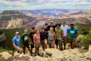Group photo on the Grand Canyon North Rim